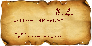 Wellner László névjegykártya
