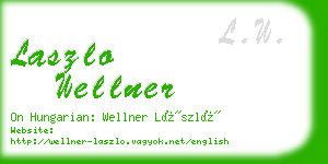 laszlo wellner business card